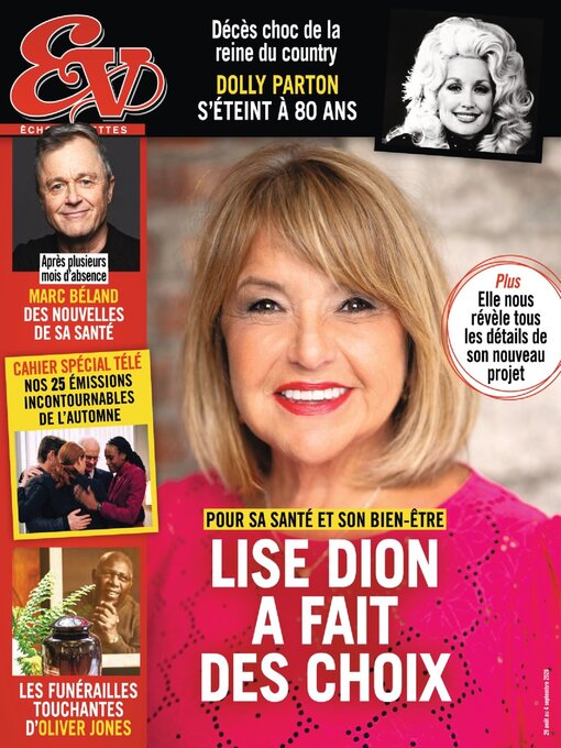 Cover image for Échos Vedettes